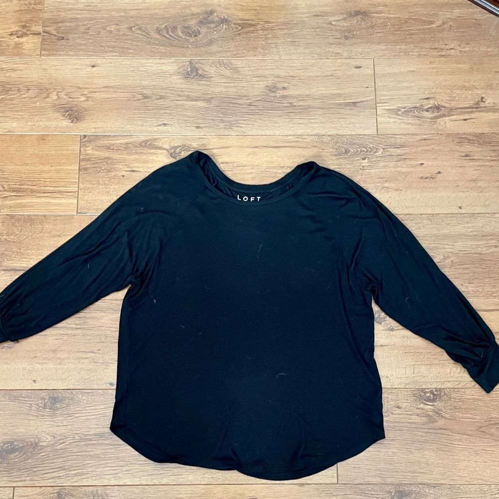 Loft black top - XS